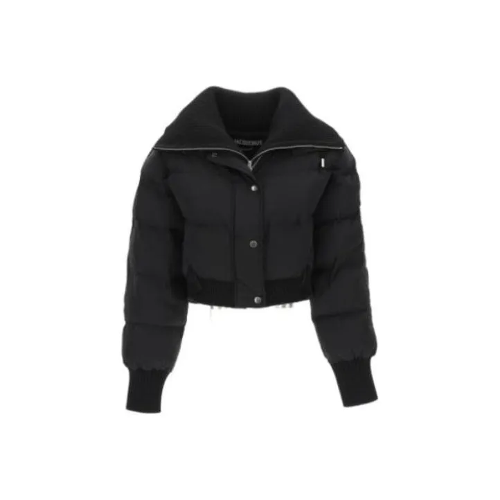 Jacquemus La Doudoune Briciola Cropped Puffed Jacket 'Black'-0