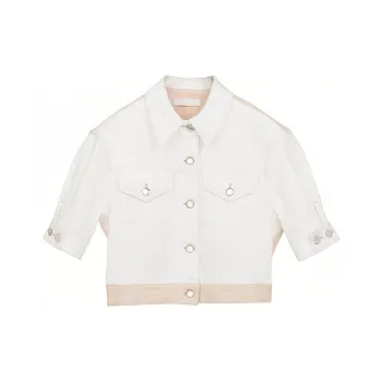 Chloe FW21 Denim Jacket Women's White