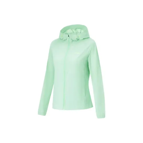 LiNing UV Protection Sun Protection Clothing Women's Cooling Green
