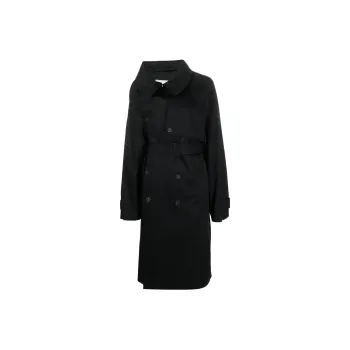Balenciaga SS23 Trench Coat Slim Fit Women's Black