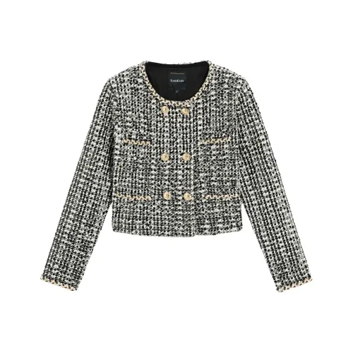 Bebe FW24 Cropped Coats Women's Black White
