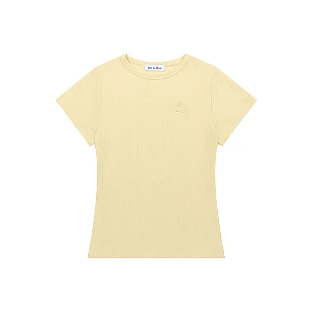 1ESS LA MODE Set in Sleeve T Shirt Women's-0