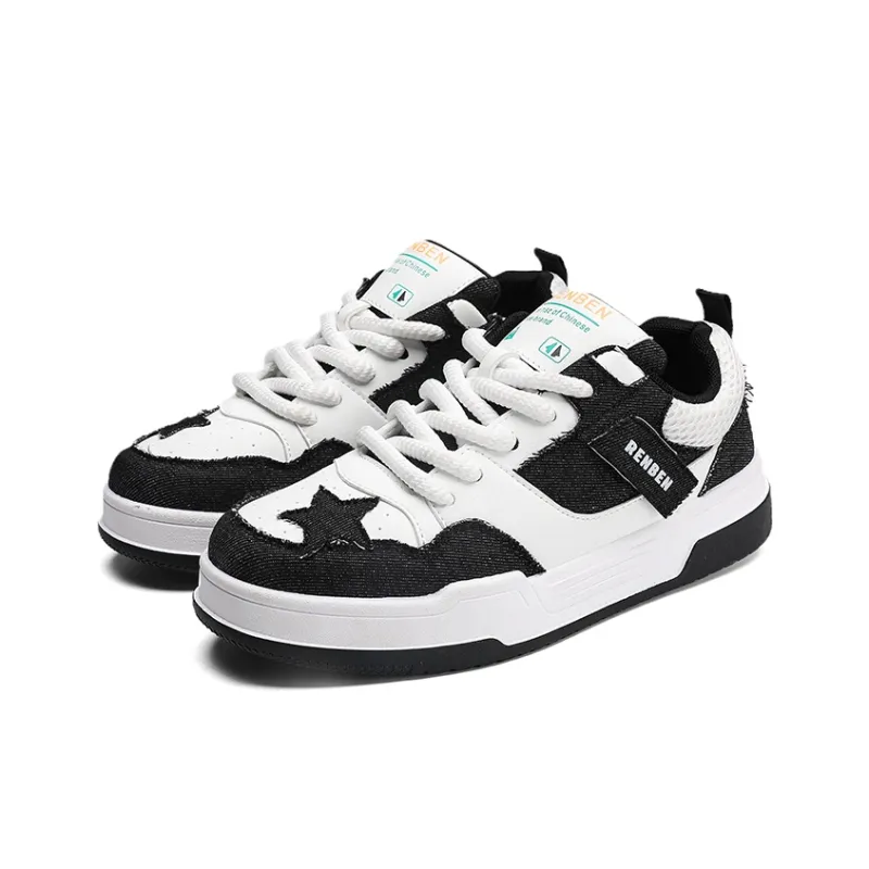 RENBEN Slip Resistant, Breathable, And Supportive Low Top Skateboard Shoes Men's-14