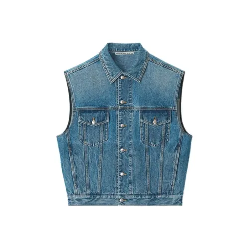 Alexander Wang Bonded Oversize Denim Waistcoat
