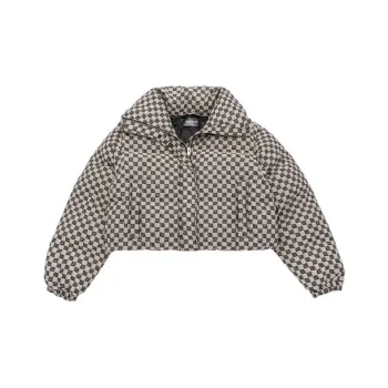 Misbhv Monogram Jacquard Canvas Puffer 'Beige'