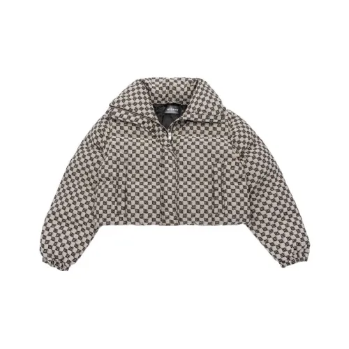 Misbhv Monogram Jacquard Canvas Puffer 'Beige'