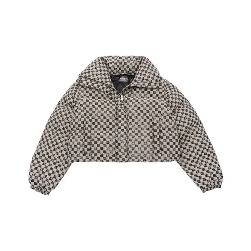 Misbhv Monogram Jacquard Canvas Puffer 'Beige'-0