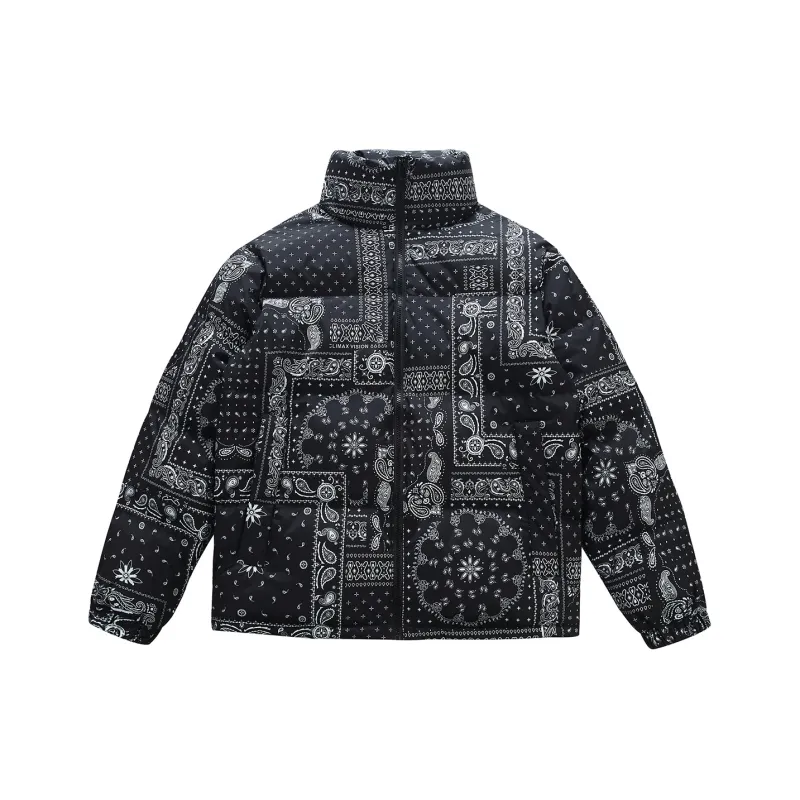 SNOW FLYING Down Jackets Unisex Paisley Black-0