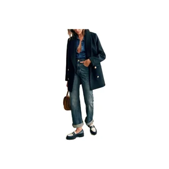 Sézane Coats Women's Marine Blue