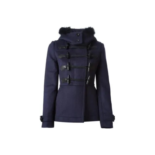 Burberry Puffer Jackets Women's Navy Blue