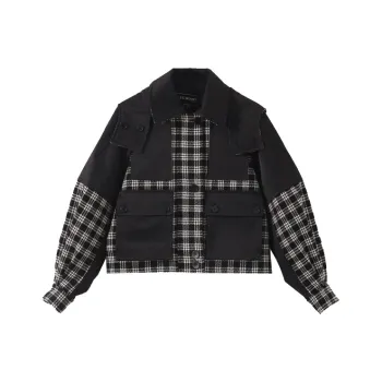 YUMOMO STAR Puffer Jackets Women's Simple Black