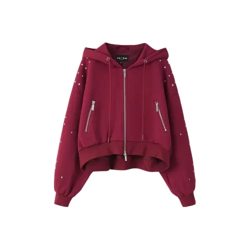 PHORM Cropped Coats Women's Spinel Ruby
