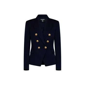 BALMAIN Button Embellished Tailored Blazer