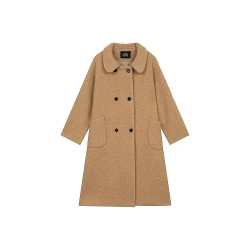 ELF SACK Metallic Yarn Vintage Woolen Coat Women's