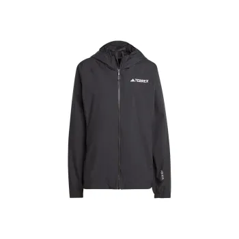 Adidas ULT Outdoor Hiking Water Resistant Windproof Breathable Rainproof Windbreaker Jacket Women's Black