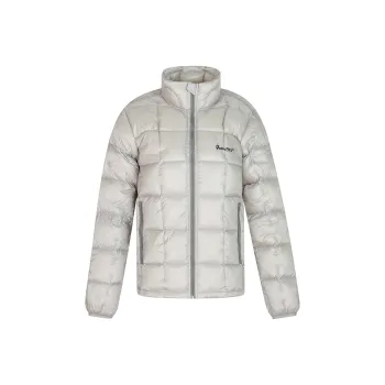 FORUYES Down Jacket Women's Light Gray