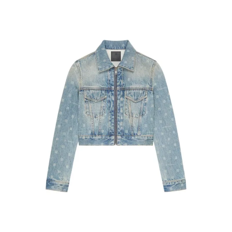 GIVENCHY FW23 Denim Jacket Women's Blue-0