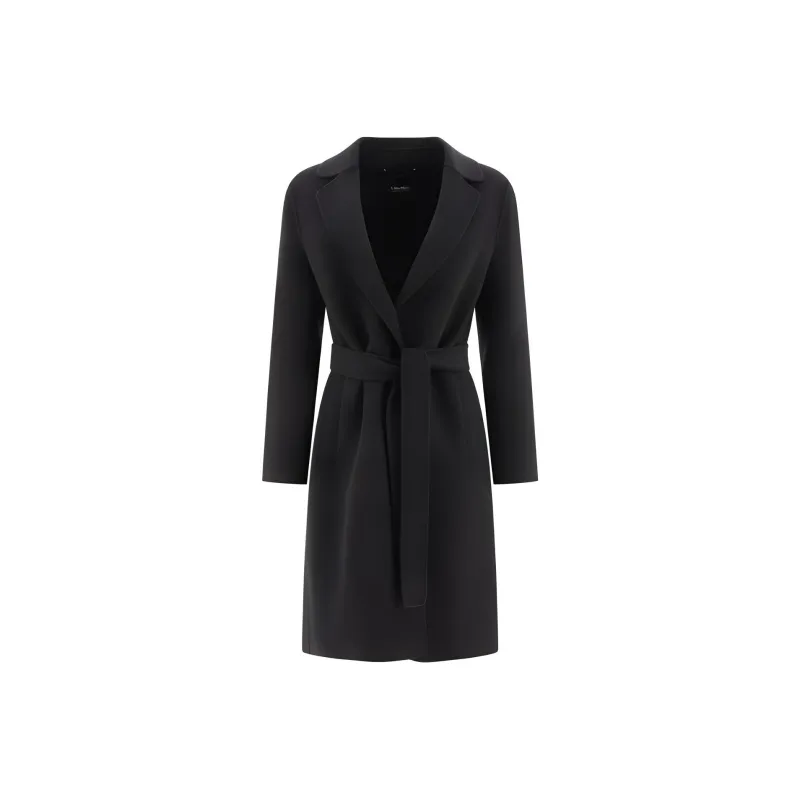 'S MAX MARA Belted Long Sleeved Coat-0