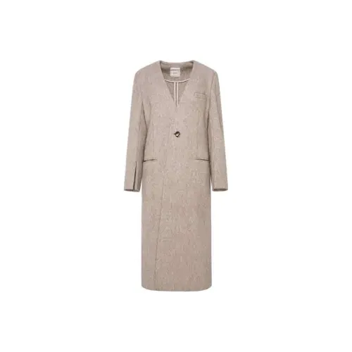 NAWEI Coats Women's Light Beige Camel