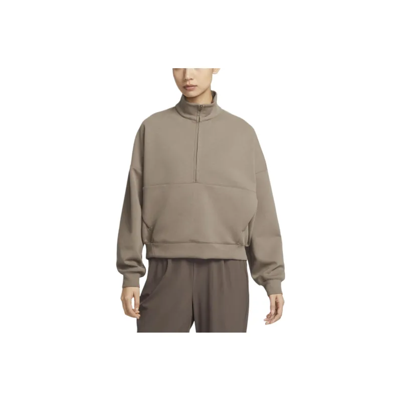 Nike Dri-Fit IMPOSSIBLYSOFT Sweatshirt Women's Ferret Brown/Stone Gray-0