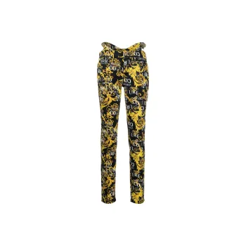 VERSACE Barocco-print Low-rise Skinny Jeans