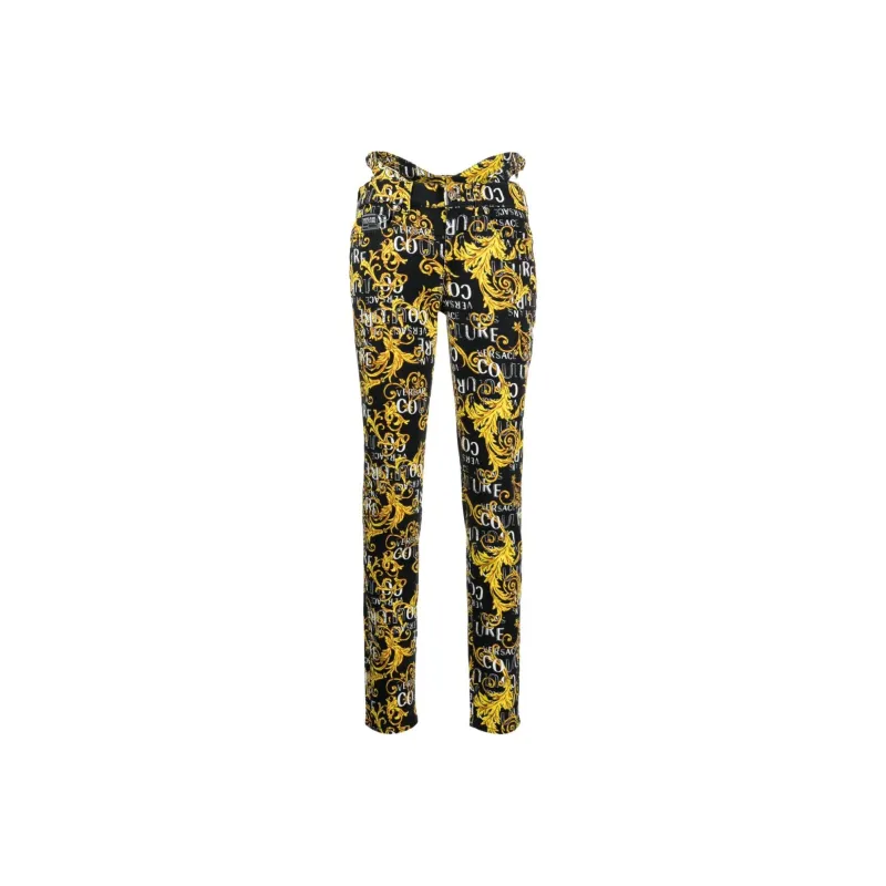 VERSACE Barocco-print Low-rise Skinny Jeans-0