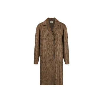 FENDI Ff Printed Long Sleeved Coat