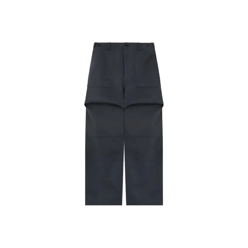 WE11DONE SS23 Casual Pants Women's Charcoal Gray-0
