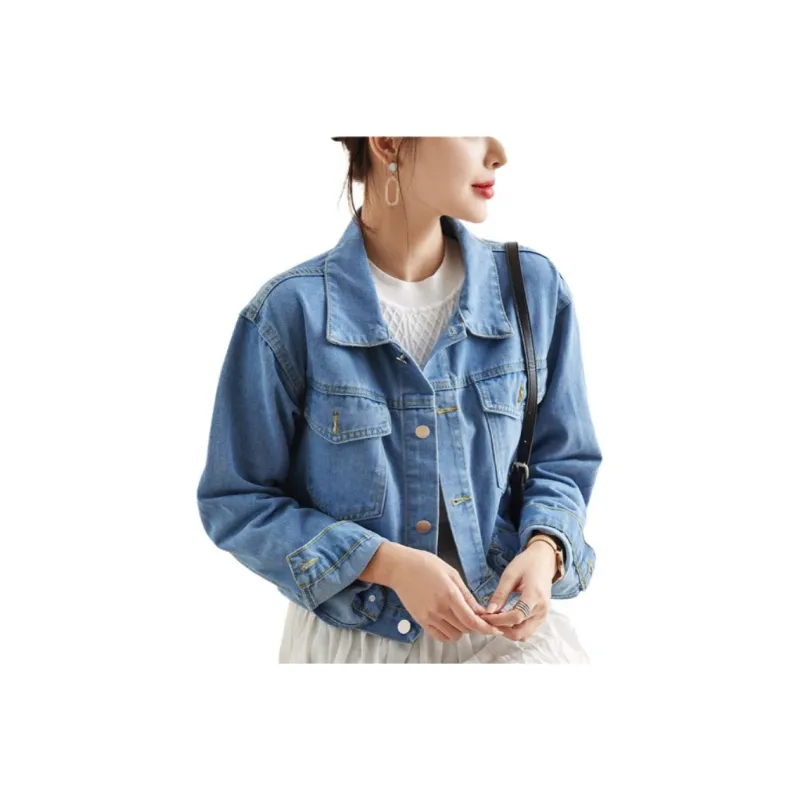 JEANSWEST Denim Jacket Women's Blue-0