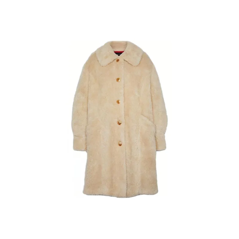 COACH Velvet Jackets Women's Cream-0