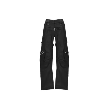 OFF WHITE Buckle Detailed Straight Leg Trousers