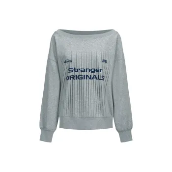 PAZZO English Letter Print Design Sweatshirt Women's