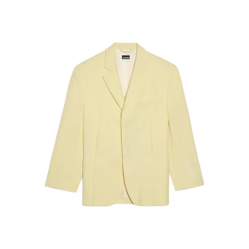 Jacquemus La Veste D'Homme Jacket 205 Pale Yellow-0