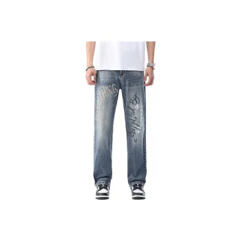 BENGEN Jeans Unisex Blue