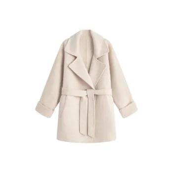 MOSIIMORII Coats Women's Mixed Beige