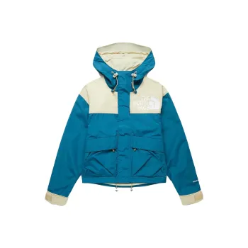 THE NORTH FACE Low Fi Hi Tek Outdoor Hiking Water Resistant Windbreaker Jacket Women's Blue Coral/Rock