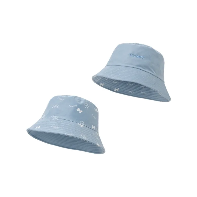 FREE RABBITⅡ Casual Versatile Sweet Style Bowknot UV Protection Bucket Hats Unisex-2