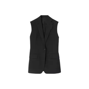 Burberry Sleeveless Tailored Jacket