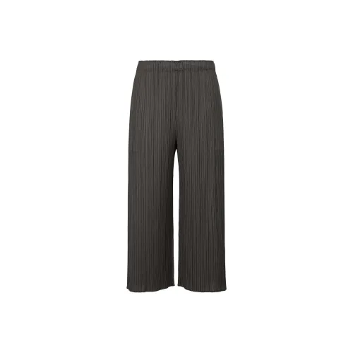 PLEATS PLEASE ISSEY MIYAKE SS24 Casual Pants Women's Charcoal