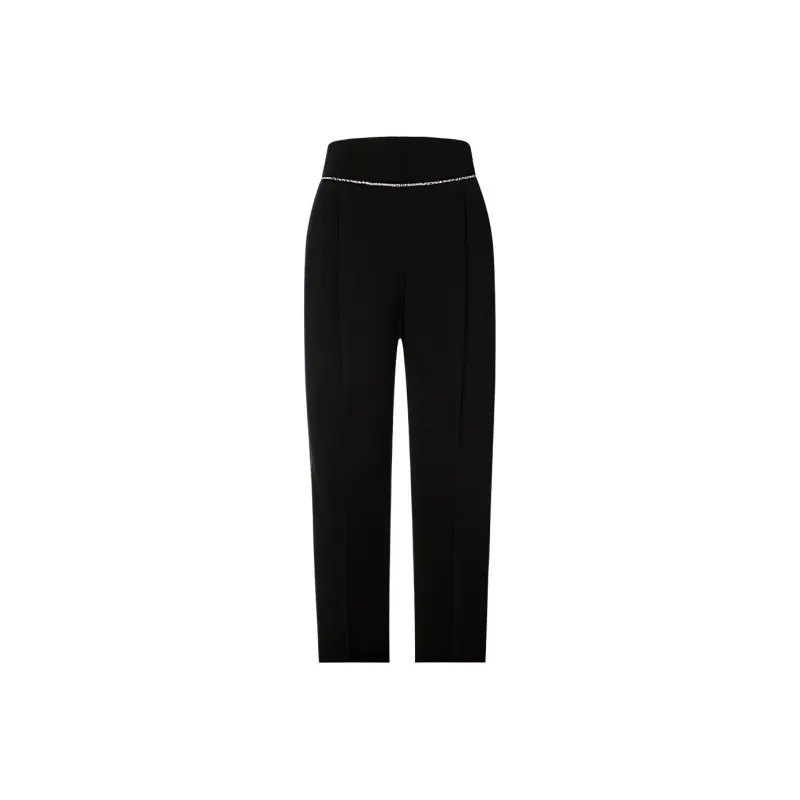 MSGM Embellished Trim Tailored Trousers-0