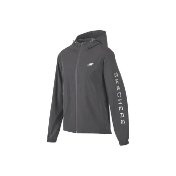 Skechers Wind And Water Repellent Windbreaker Jacket Women's Forged Iron Gray