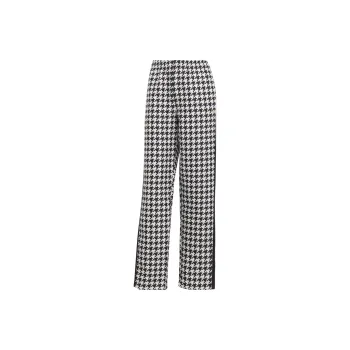 adidas originals Houndstooth Wide Leg Pants Black