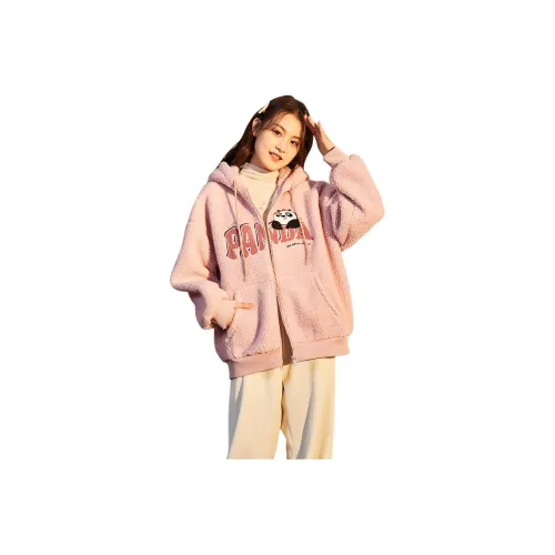 Tonlion Velvet feel Coat Women's Filatures Pink Red