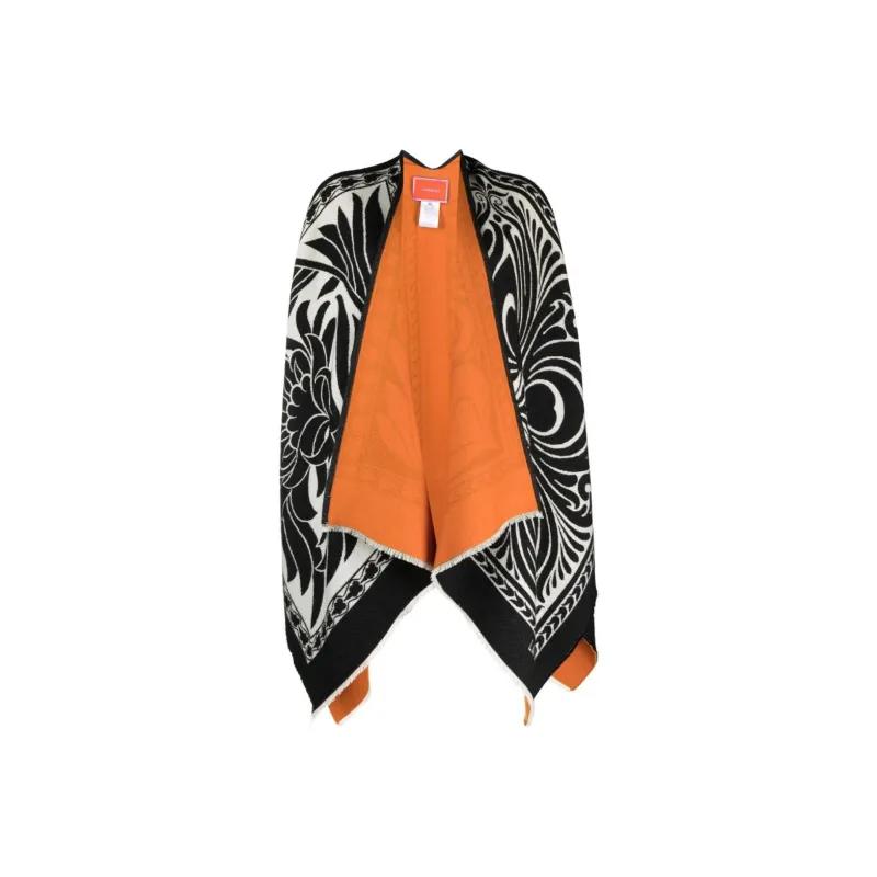 La DOUBLEJ. Reversible Felted Wool Blend Poncho-0