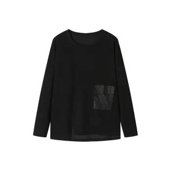 Korean Style Sweatshirt Women's Night Black