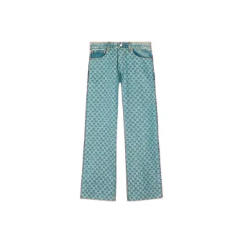 Jimei Palace X GUCCI X Palace Collection Casual Pants Women's Blue
