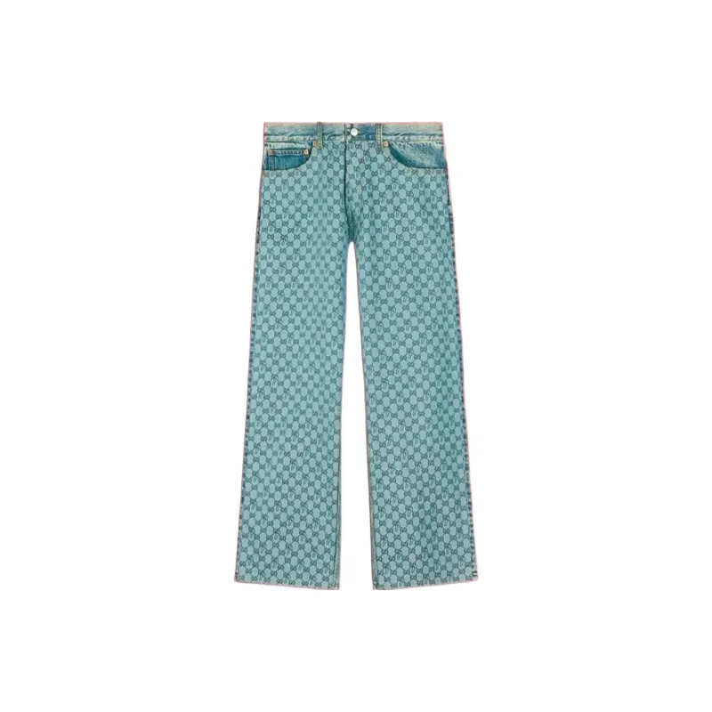 Jimei Palace X GUCCI X Palace Collection Casual Pants Women's Blue-0