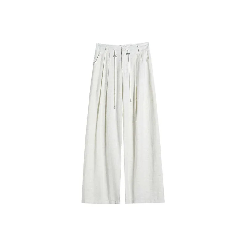YINLEI Casual Pants Women's White-0