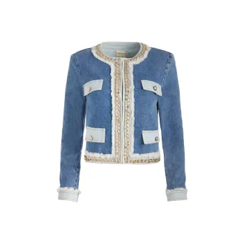 ALICE+OLIVIA Landon Cropped Jacket