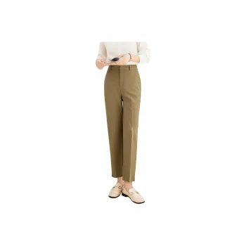 Mo Han Yi Mei Casual Pants Women's Dark Khaki